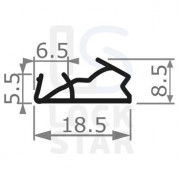 Уплотнитель дверной OT-KUMI 5657 TPE