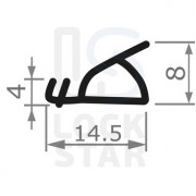 Уплотнитель оконный OT-KUMI 116 SIL